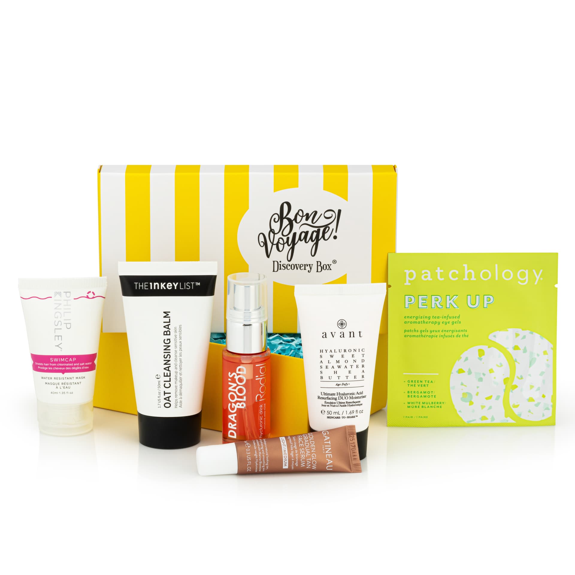 A collection of skincare and beauty products